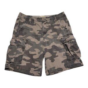 Roebuck & Co. Camouflage 100% Cotton‎ Cargo Shorts Men’s 32 (Fit 33)